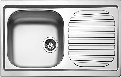Smeg LYP791D - Fregadero (Lavabo sobre-encimera, Rectangular, Acero inoxidable, Acero inoxidable, 1 senos, Plaza)