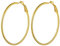 Suplight Creolen 50mm Damen Groß Ohrringe Geometrische Runde Kreis Ohrringe 18k Vergoldet Hoop Earrings Kreolen Ohr Piercing Ohrschmuck Accessoire für Party Abendkleid