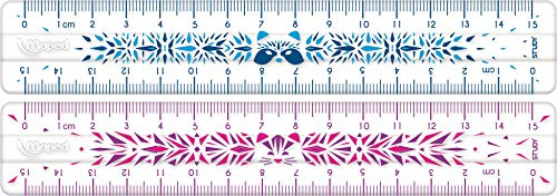 Maped 245301 - stossfestes Lineal STUDY FANCY 15 cm, Verschiedene Farben