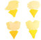 Allein 24PCS Gelbsticker, Gelbtafeln klein, steckbare Fliegenfalle, Gemusterte Fliegenfalle gegen trauermücken Blattläuse, Minierfliegen und weiße Fliegen für Zimmerpflanzen und inkl. 24 Kabelbinder