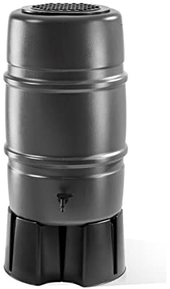 Harcostar Regentonne, 227 l, mit Ständer und Umsteller, Grau