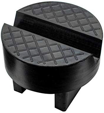 Universal Jack Stand Pad for Axle Stand 2-3 Ton Rubber Block Slotted Car Lift Frame Rail Pinch Welds Protector, Floor Jack and Axle Stands