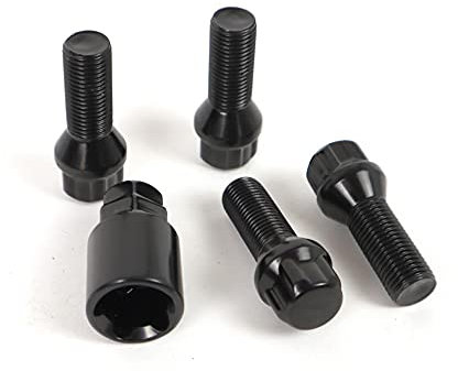 Omp Speed Set di 4 viti antifurto per cerchioni M14X1.5, 28 mm, forma conica