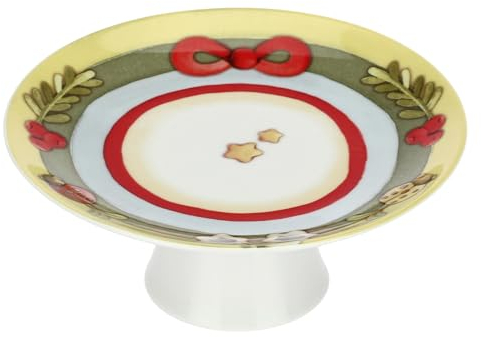 THUN - Alzatina in Porcellana, Linea Bosco Magico, Idea Regalo, 18.2x7.9 cm h