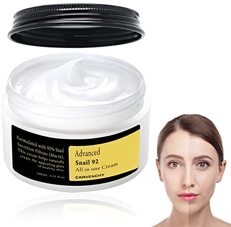 Fengyang® Schneckencreme für Gesicht Feuchtigkeitspfleg mit Schneckensekret-Filtrat Slime Gel Schnecke Serum Tiefe Hydration Mucin Filtrat Hautpflege für Dunkle Flecken und Feine Linien