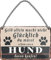 schilderkreis24 Blechschild Kollektion 18x12cm „Geld alleine macht nicht glücklich, du musst schon XX damit kaufen“ – Lustige Sprüche für verschiedene Themen, Geschenkideen & Deko (Hund)