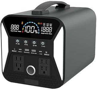 FXNFXLA Portable Power Station 1000W,1024Wh Portable Battery Emergency Power Station,Solar Generator for Outdoors,Camping,RVs, Home Backup Power