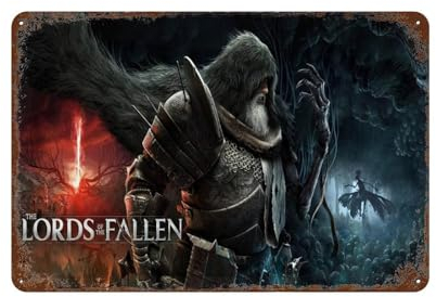 FUCIIhUUN Lords of The Fallen Game-Poster, Wanddekoration, Kunst, Metallblech-Poster, moderne Heimdekoration, Kunst, Metallposter, Hausbar, Laden, Dekorationen, Vintage-Schild, Geschenk, 20 x 30 cm