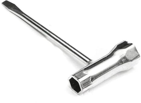 Honfitat Zündkerzenschlüssel mit Schlitzschraubendreherkopf, 13–19 mm, Edelstahl, Kettensäge, Trimmer, Handwerkzeuge