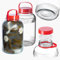 KADAX Gurkenglas mit Deckel, Einmachglas, luftdichte Konservierung, Glasballon, universelles Glas, Vorratsglas für Gurken, Aufbewahrung, Aufbewahrungsglas, Einweckglas (8L 2er Set)
