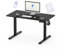FLEXISPOT Höhenverstellbarer Schreibtisch Basic Plus 100x60cm mit Haken und Memory-Handsteuerung-Sitz-Stehpult für Büro & Home-Office (Schwarz)