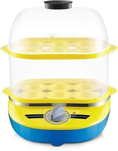 FHPEWXDG FHPEWXDGElettricoEggCookerBoiler,EggCooker,DeluxeSteamerEggBoilerconDueStratiCapacità14UovaResistenteAcciaioInossidabileElettricoMultiSteam