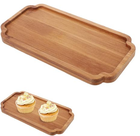 Wooden Tray, Small Wood Serving Tray Octagon Serving Platter for Kitchen Bathroom Living Room Organizer Tray for Drinks Food Snacks Tea Desserts Candle Cosmetics