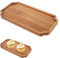 Wooden Tray, Small Wood Serving Tray Octagon Serving Platter for Kitchen Bathroom Living Room Organizer Tray for Drinks Food Snacks Tea Desserts Candle Cosmetics