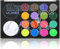 UCANBE Peinture Corporelle 18 Couleurs avec Grand Blanc, Noir, UV Face Paint - Peinture Visage pour Halloween, Scène, Clown, Cosplay, Body Paint activée par l'eau Longue Durée Sécurité