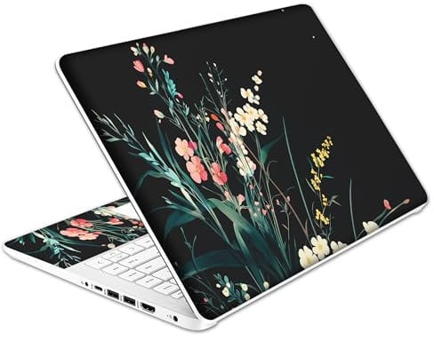 Laptop Skin Decal HP 14 - Botanical, Laptop Cover Sticker, No Cutting Required, No Bubble, Waterproof, Scratch Resistant - Including Wide Screen and Wrist Pad