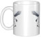 MKGOHLG Mug en céramique avec inscription Love White Cloud Crane pour cappuccino, latte, céréales, yaourt, lait, boissons chaudes ou froides, four à micro-ondes