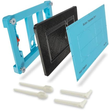 Karl Dahm Befliesbare Drückerplatte, WC Drückerplatte, Betätigungsplatte I einfache Montage, Hochwertige Verarbeitung I Modernes und elegantes Design Art.-Nr. 16916