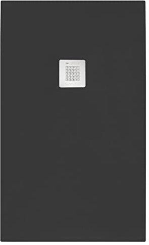 Piatto doccia rettangolare 80x220 cm effetto pietra marmoresina STONE Nero Grafite FRANCIA