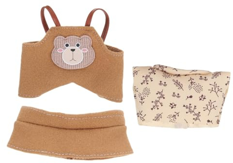 SAFIGLE Puppenkleidung Plüschpuppen-ankleidekostüm Hose Und Hut Anziehkostüm Für Puppen Puppen-Outfit Ersatzzubehör Für Große Puppen Party-Dekorationen