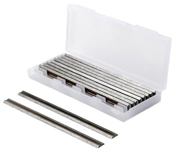 10 Stück Hobelmesser 82mm Hss Set, Messer Hobel Ersatzmesser 82x5.5x1.1mm, Handhobel Ersatzklingen Professional Holz Ersatzmesser für Bosch Hobel Handhobel Holzbearbeitungsmaschinen