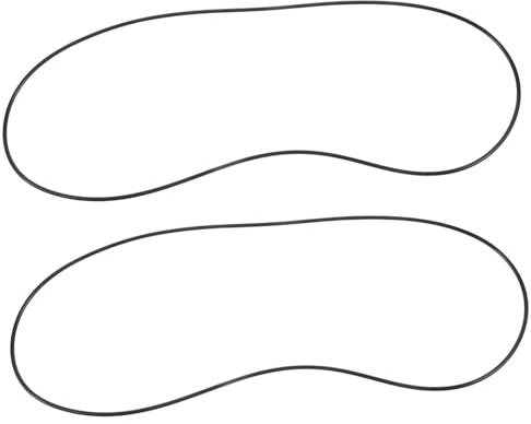 Schmortopfdeckel Verschlussband 2 Stück Nbr Schwarz | Gummiband zur Befestigung, Verschleißfest, Passend für Deckelriemen Am Slow Cooker