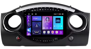 Android 15 2 DIN Radio 9 Touch Screen per BMW Mini Cooper 2004-2007, con telecamera posteriore, CarPlay, Bluetooth, FM RDS, GPS, SWC, 4G WiFi, sistema audio 8+256G
