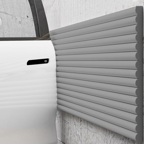 Paracolpi Garage Auto da Muro 60x200/500 cm - Gommapiuma Adesiva, Protezione Portiera Auto Garage Muro Paracolpi Proteggi Portiere Autos per Parcheggi Degli Hotel Carport Colonne(Grigio,60x500 cm)