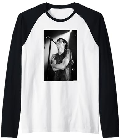 Nine Inch Nails Trent Reznor NIN Live By Andy Willsher Raglan Baseball Tee