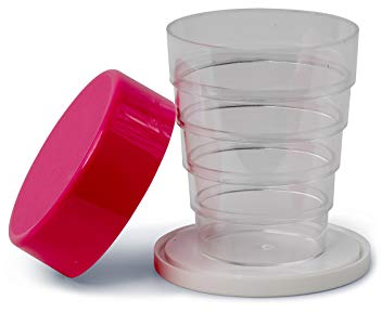 Kimmel Vaso plegable con espejo para camping, picnic, viajes, hogar, 1 unidad (1 unidad)