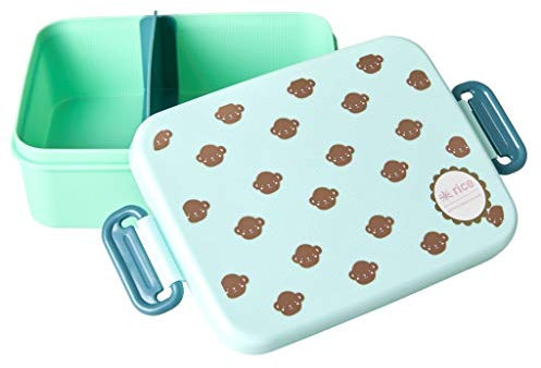 Rice Kinder Lunchbox mit Einteilung Trenner mit Affen - Monkey Print