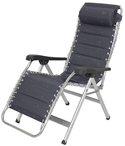STABIELO NEU - ENTSPANNUNGS Relax Liege Crespo - Deluxe - MIT HÖHEN VERSTELLBAREM KOPFPOLSTER - EXKLUSIV - ANTHRAZIT - Vertrieb Holly Produkte Aufpreis mit Holly Fächerschirmen -