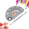 6 Well Makeup Palette Paint Palette Acciaio inossidabile Nail Art Polish Mixing Plate Tavolozza di miscelazione per artisti cosmetici per fondotinta