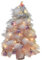 Künstlicher Weihnachtsbaum mit Beleuchtung Kleiner Christbaum Beleuchtet Modellbäume Rosa Feder Baum Weihnachtsschmuck Desktop Zimmer Dekoration Weihnachten Festival Party