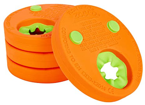 Zoggs Baby- und Kinderschwimmer-Armbänder, aus Schaumstoff, leicht und bequem, Orange/Grün, Einheitsgröße