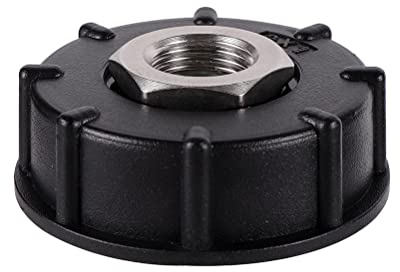 FOGWOWO IBC S60X6 adattatore per serbatoio dell'acqua filettatura grossa con raccordo per tubo flessibile raccordi per beccuccio valvola in acciaio inossidabile (3/4 Filo interno)