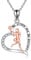 YAFEINI Sport Liebhaber Geschenke für Damen Mädchen 925 Sterling Silber Tennis Kette Anhänger Inspirierende Schmuck für Tennis Liebhaber (Tennis Halskette)