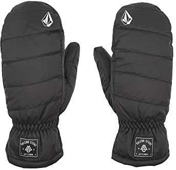 Volcom Damen Puff Mitt Snowboardhandschuhe, Schwarz S3, X-Large