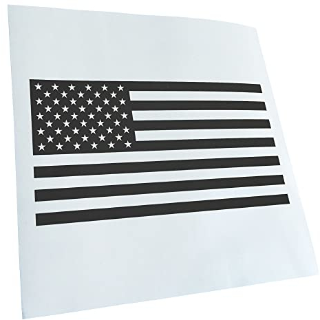Kiwistar - Autoaufkleber - Dunkelgrau - 20x11cm USA Flagge U.S.A Vereinigte Staaten Aufkleber für Auto, Laptop, Fahrrad, LKW, Motorrad mehrfarbig JDM Decal Racing