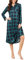 Clearlove Chemise de Nuit Femme Coton Manches Longues à Carreaux Col Rabattu Boutons Doux Tee Shirt de Nuit avec Poches Pyjamas Vert L