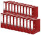 Original Falken 20er Pack Recycolor Umwelt-Ordner Öko. Made in Germany. Farbiger Papierbezug außen 8 cm breit DIN A4 bordeaux Ringordner Aktenordner Briefordner CO2-Neutral Blauer Engel