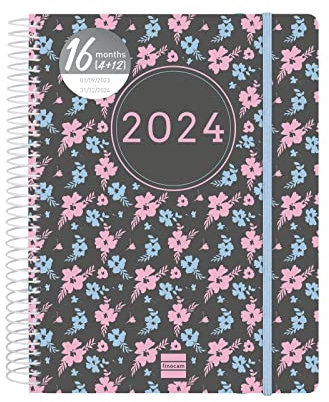 Finocam - Terminkalender Ikon 16 Monate 2023 2024 1 Tag pro Seite September 2023 bis Dezember 2024 (16 Monate) Fiori International