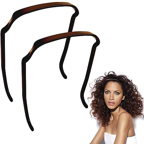 2 Pièces Serre-tête pour Cheveux Carrés,Bandeau Épais Bouclés,Serre Tete Cheveux Femme,Bande de Cheveux de Sport Yoga,Serre Tete Homme,Accessoires Bandeau