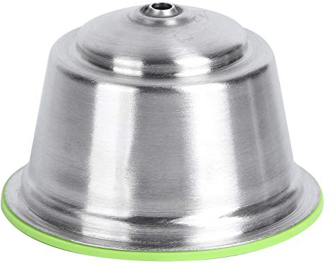 Capsule de Recharge en Acier Inoxydable, Capsules de café Réutilisables, Dosettes de café pour Cafetière (GREEN)