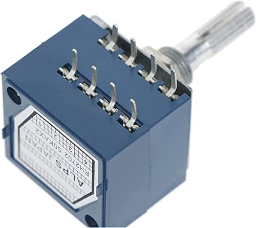 Potentiometer 50K ALPS RH2702 Lautstärkepotentiometer Dual 50KAX2 Schlitzdrehschalter 8Ppin DIY-Zubehör