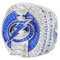 haobook Nachbildung des NHL Lightning Championship-Rings 2020 mit kubischer Zirkonia-Geschenkbox aus Holz, Eishockey-Fans,8#