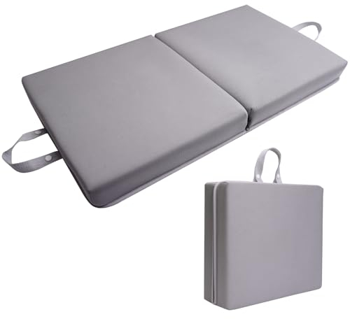 Safesense Kniekissen Garten, Kniematte faltbar weich 6cm Dicke Schaumstoff, wetterfest Kniebrett für Arbeit Werkstatt Sport Yoga Fitness Outdoor Boden Grau