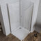 LUXESPIRE Duschkabine Eckeinstieg 80x100x185cm Dusche Doppelt 180°Schwingtür Duschwand Duschabtrennung Glas Eckdusche
