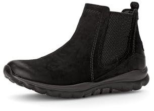 Gabor Damen Chelsea Boots, Frauen Stiefeletten,uebergangsstiefel,Schlupfstiefel,Winterstiefeletten,Winterschuhe,schwarz (Mel.),42 EU / 8 UK