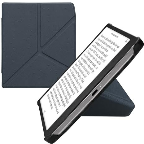 kwmobile Hülle kompatibel mit Pocketbook Era/Era Color Hülle - Kunstleder Case - eReader Schutzhülle - Cover Dunkelblau